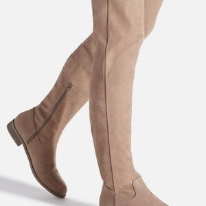 Thigh High Tan Boots